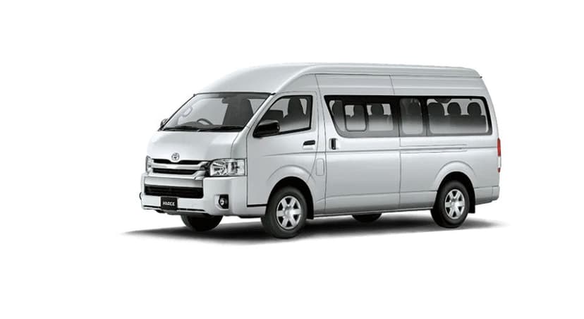 Toyota Hiace Van — Group Van for Umrah transport, seats up to 11 passengers